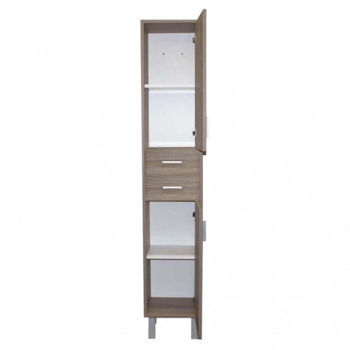 Leziter Dulap înalt Nerva 35 cu 2 uși, 2 sertare, ulm rauna [5]