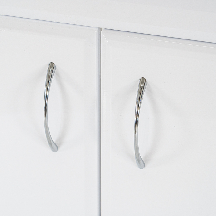 Leziter Dulap inferior Bianco 130 fără chiuvetă cu blat de lucru rauna alb lucios [4]