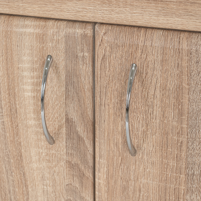 Leziter Dulap inferior Bianco 130 fără chiuvetă cu blat din beton stejar sonoma [4]