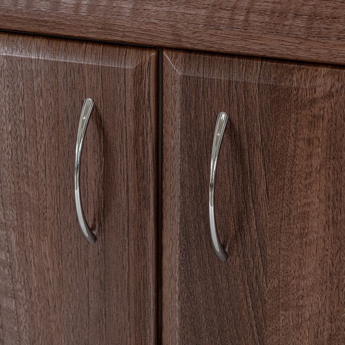 Leziter Dulap inferior Bianco 130 fără chiuvetă din lemn de nuc Aida cu blat alb [4]