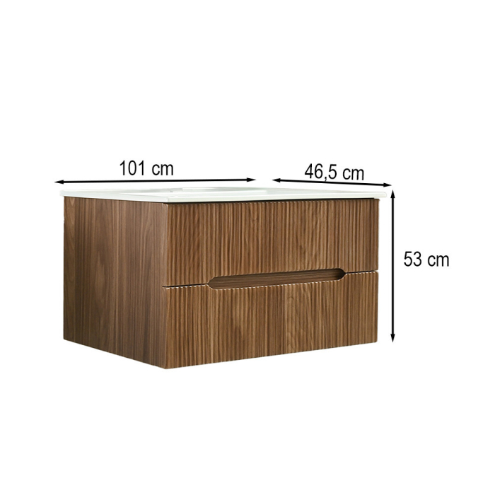 Leziter Dulap inferior Trent 100 cu chiuvetă [3]