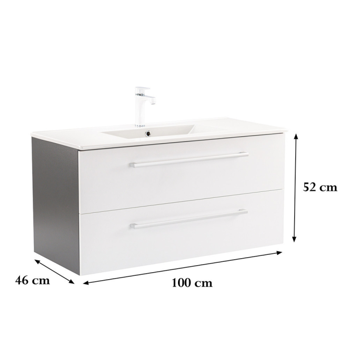 Leziter Dulap inferior Vario Clam 100 cu lavoar [3]