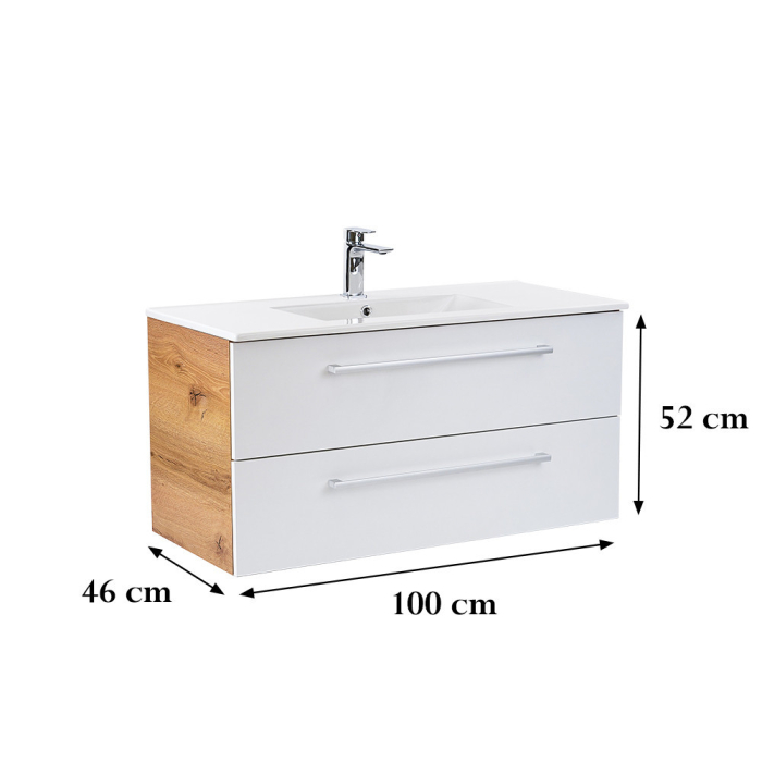 Leziter Dulap inferior Vario Clam 100 cu lavoar [3]