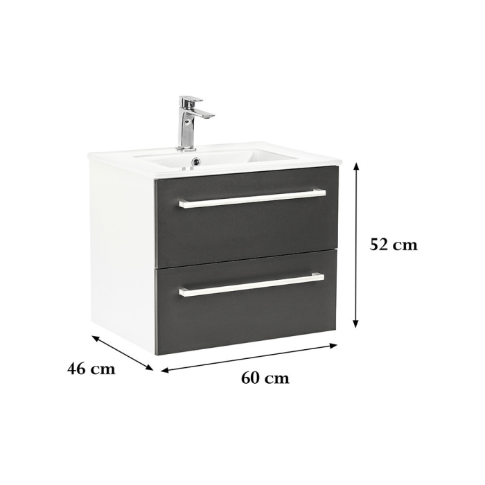 Leziter Dulap inferior Vario Clam 60 cu lavoar [3]