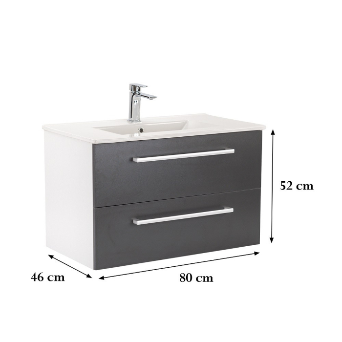 Leziter Dulap inferior Vario Clam 80 cu lavoar [3]