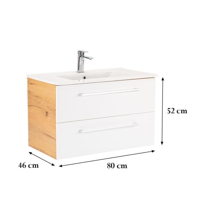 Leziter Dulap inferior Vario Clam 80 cu lavoar [3]