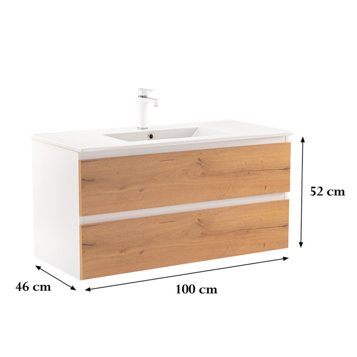 Leziter Dulap inferior Vario Forte 100 cu lavoar [3]