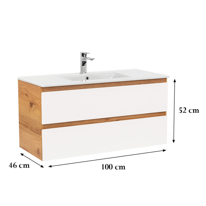 Leziter Dulap inferior Vario Forte 100 cu lavoar [3]