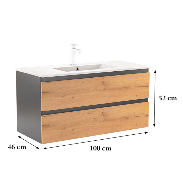 Leziter Dulap inferior Vario Forte 100 cu lavoar [3]