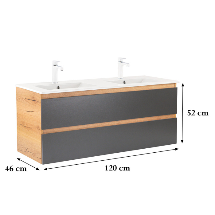 Leziter Dulap inferior Vario Forte 120 cu lavoar [3]