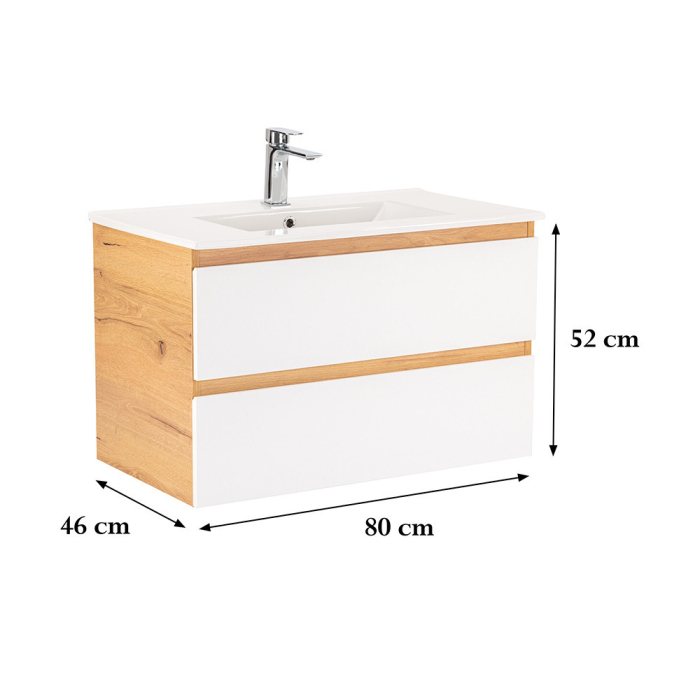 Leziter Dulap inferior Vario Forte 80 cu lavoar [3]