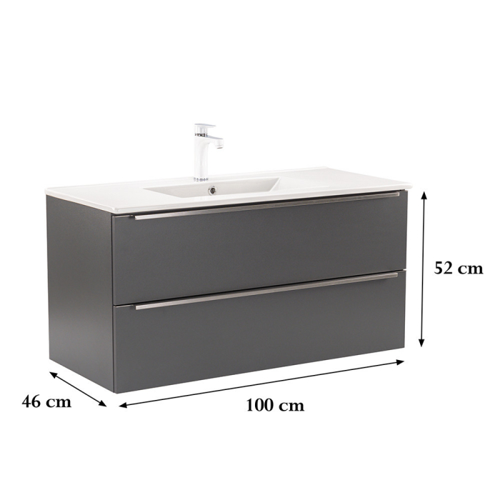 Leziter Dulap inferior Vario Trim 100 cu lavoar [3]