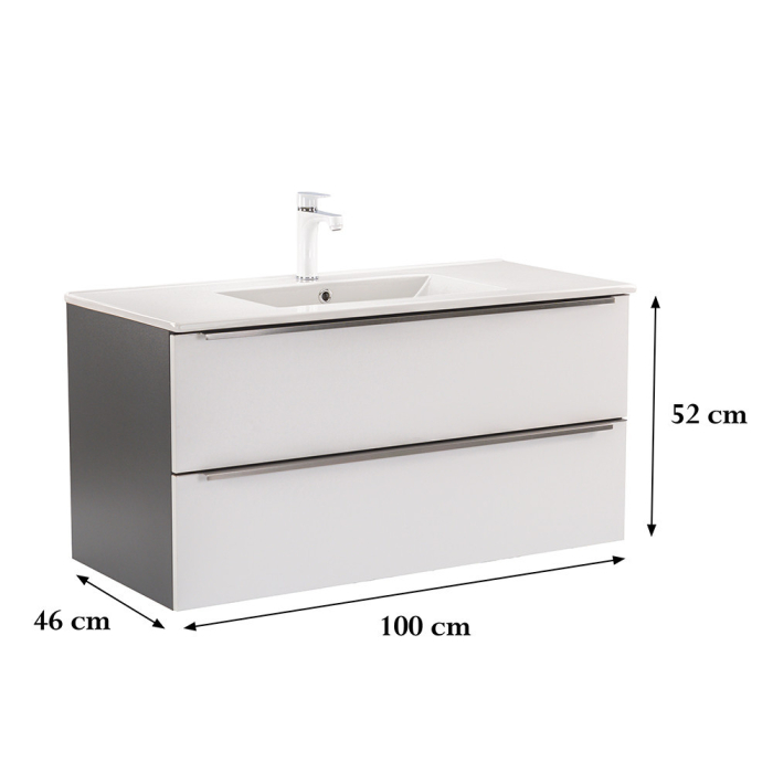 Leziter Dulap inferior Vario Trim 100 cu lavoar [3]