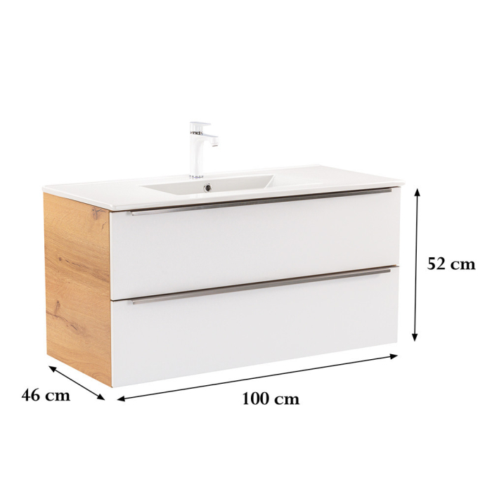 Leziter Dulap inferior Vario Trim 100 cu lavoar [3]