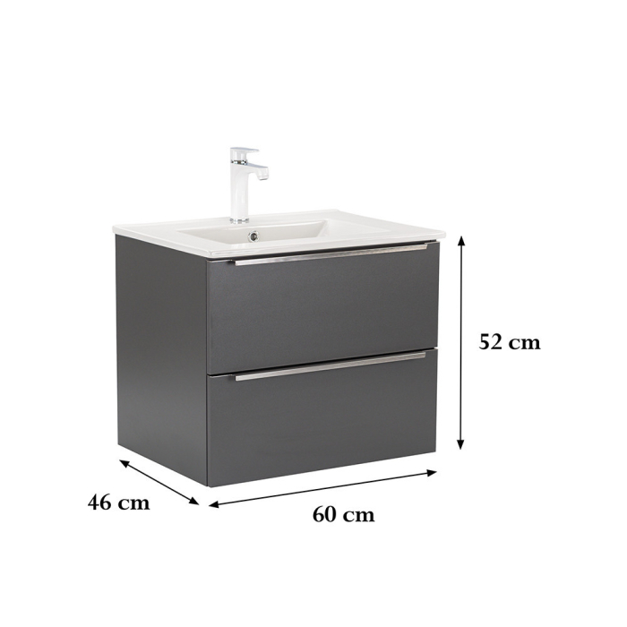 Leziter Dulap inferior Vario Trim 60 cu lavoar [3]