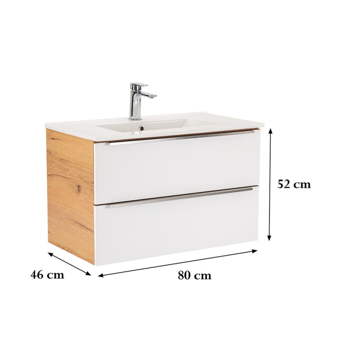 Leziter Dulap inferior Vario Trim 80 cu lavoar [3]