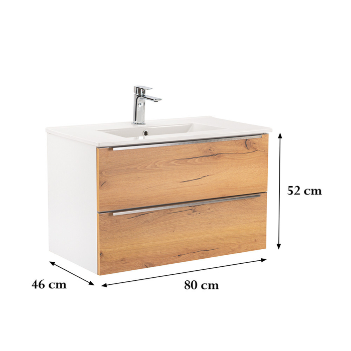 Leziter Dulap inferior Vario Trim 80 cu lavoar [3]