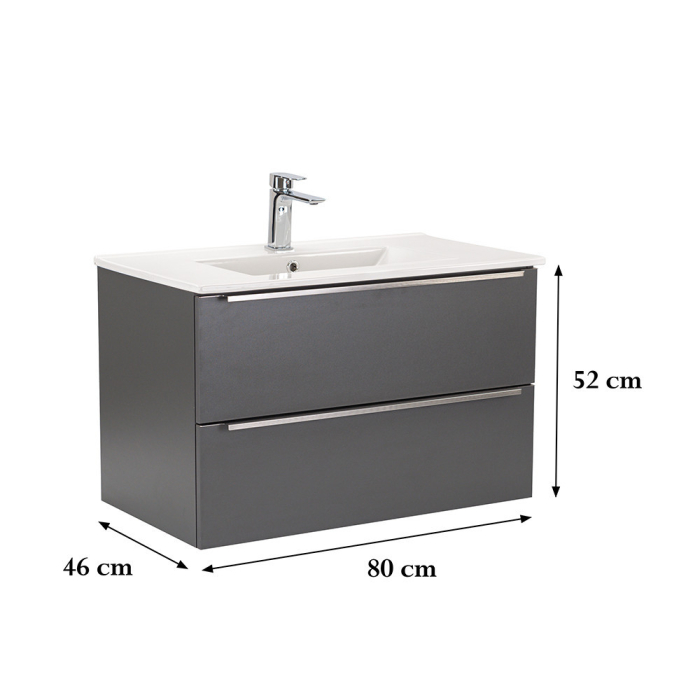 Leziter Dulap inferior Vario Trim 80 cu lavoar [3]