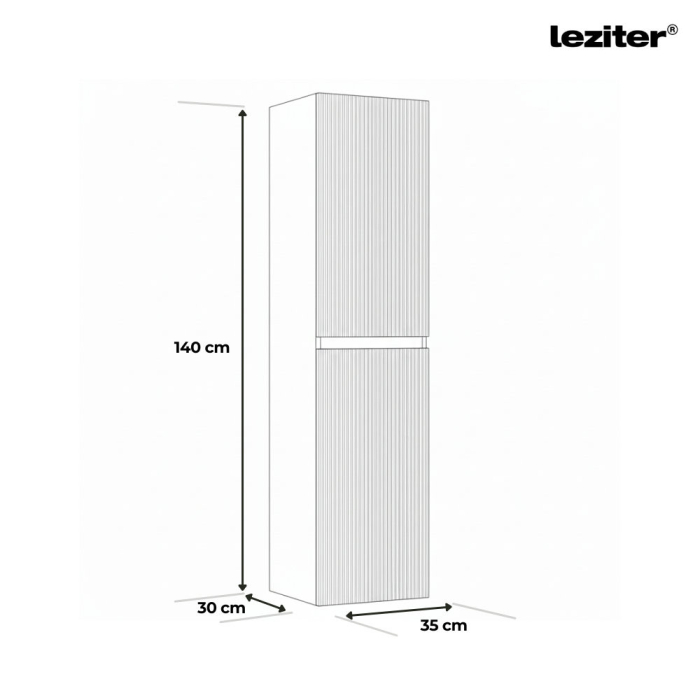 Leziter Dulap lateral suspendat Trent stejar sunset [3]