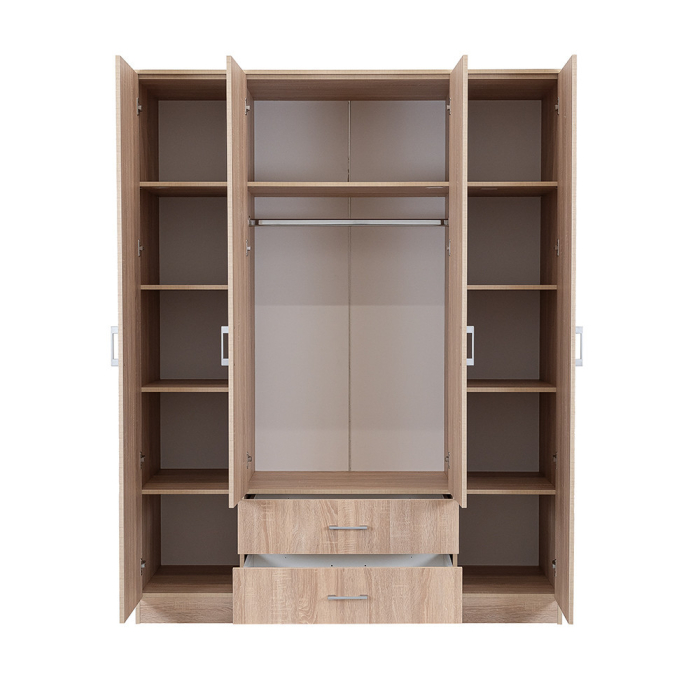 Leziter Dulap Miami 160x205 cm stejar sonoma-stejar sonoma [4]