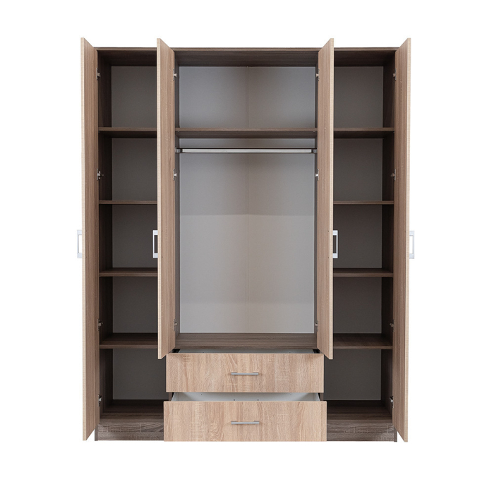 Leziter Dulap Miami 160x205 cm stejar Sonoma-stejar York [4]