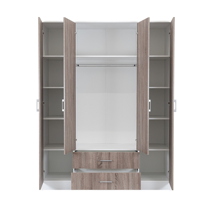 Leziter Dulap Miami 160x205 cm stejar York-alb [4]