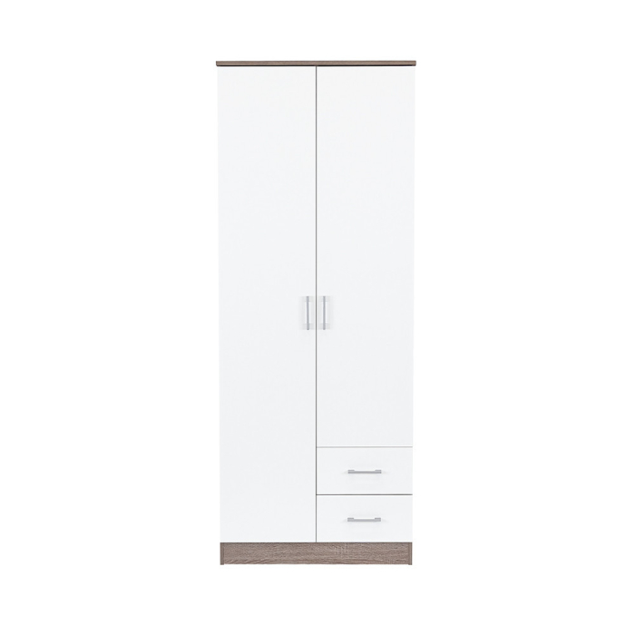 Leziter Dulap Miami 80x205 cm alb-stejar York [3]