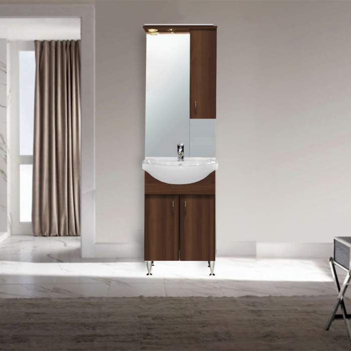 Leziter Dulap suspendat Bianca Plus 55, culoare Aida nuc, deschidere pe dreapta [3]