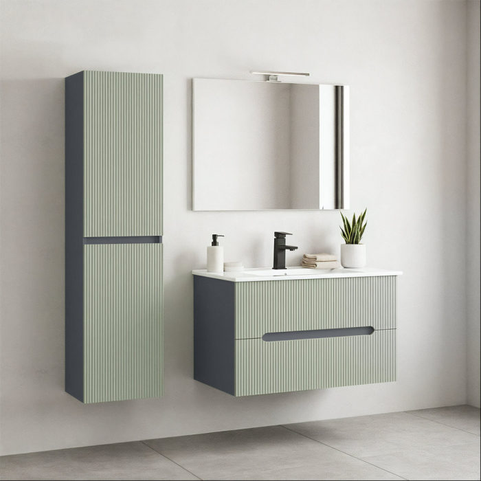 Leziter Dulap suspendat Trent gri antracit-verde-oliv [2]