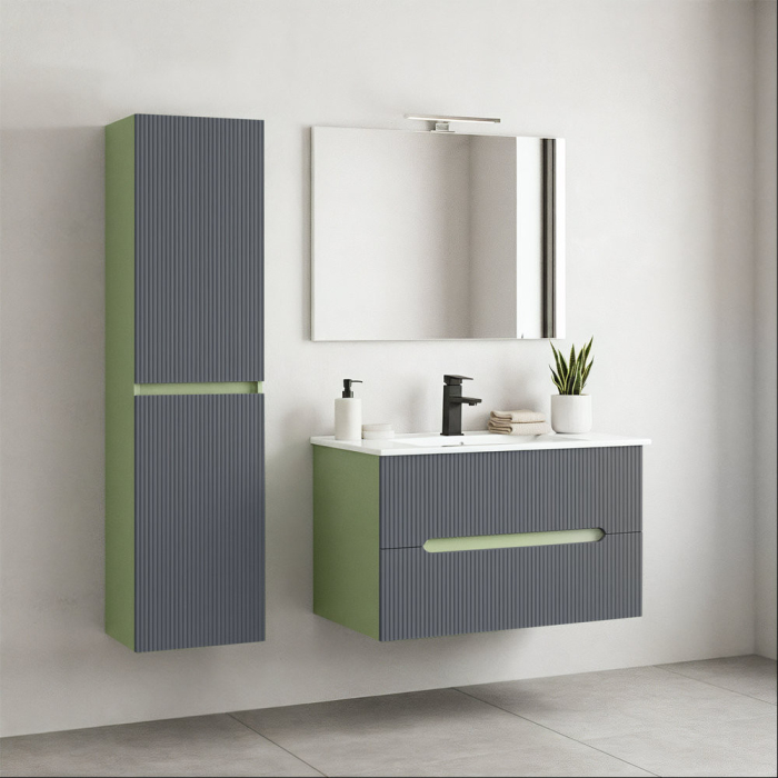 Leziter Dulap suspendat Trent verde fistic - gri antracit [2]