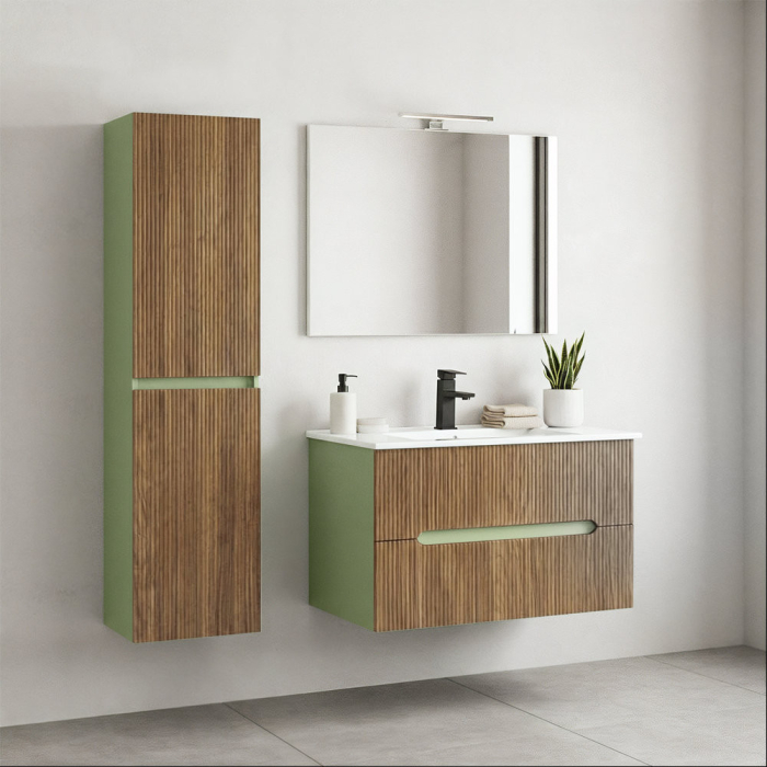 Leziter Dulap suspendat Trent verde fistic - stejar apus de soare [2]