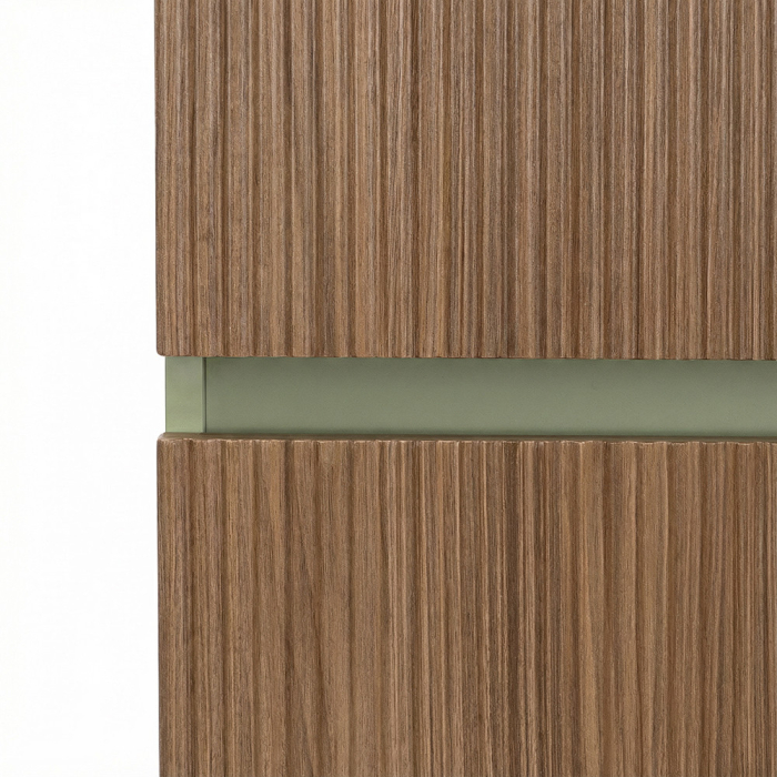 Leziter Dulap suspendat Trent verde-olivean - stejar apus de soare [5]