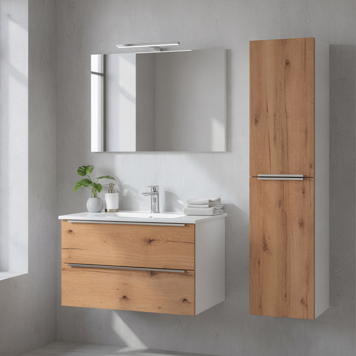 Leziter Dulap suspendat Vario Trim 35 stejar alb [2]