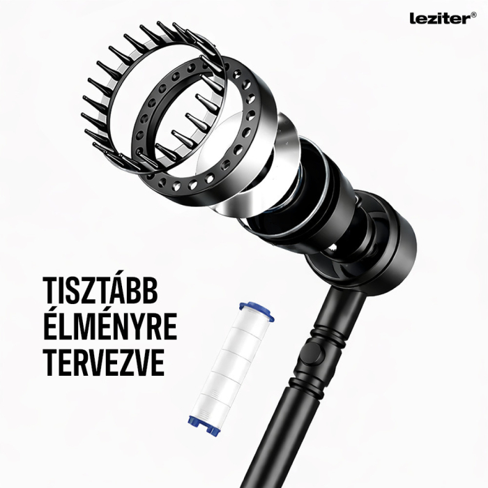 Leziter Duș de mână Kori cu 3 funcții și suport pentru furtun gri [6]