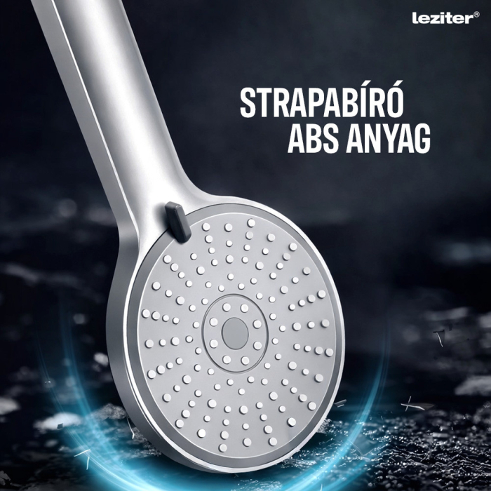 Leziter Duș de mână Lili cu 5 funcții și suport pentru furtun crom [5]