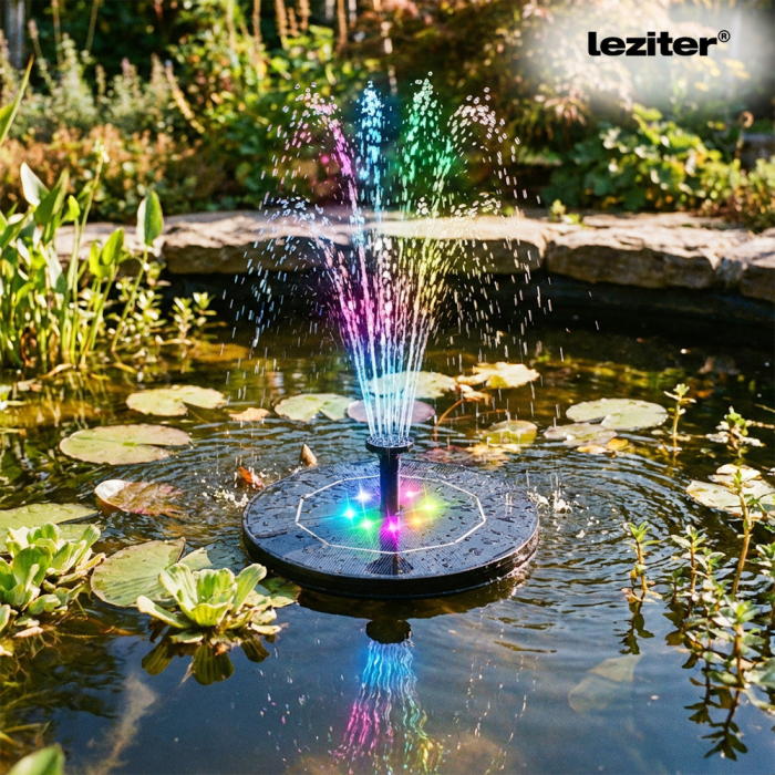 Leziter Fântână solară cu iluminare led 16 cm [2]