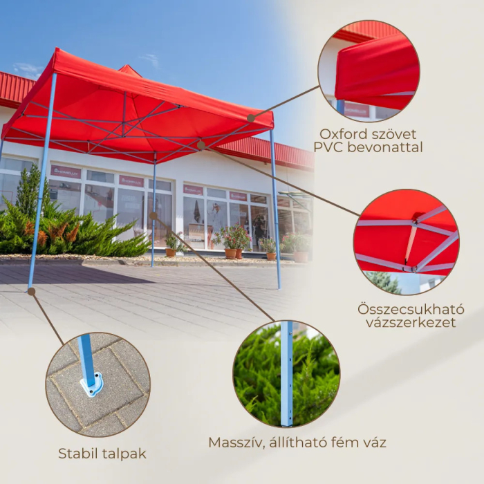 Leziter Foișor pliabil de grădină 3x3 m [4]