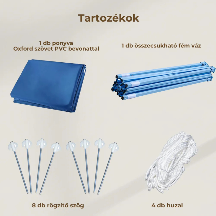 Leziter Foișor pliabil de grădină 3x4,5 m [5]