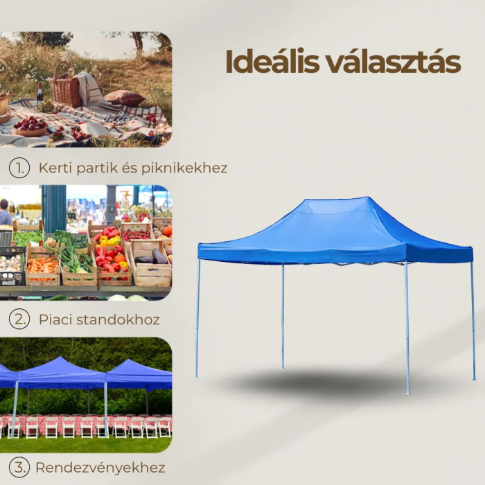 Leziter Foișor pliabil de grădină 3x4,5 m [2]