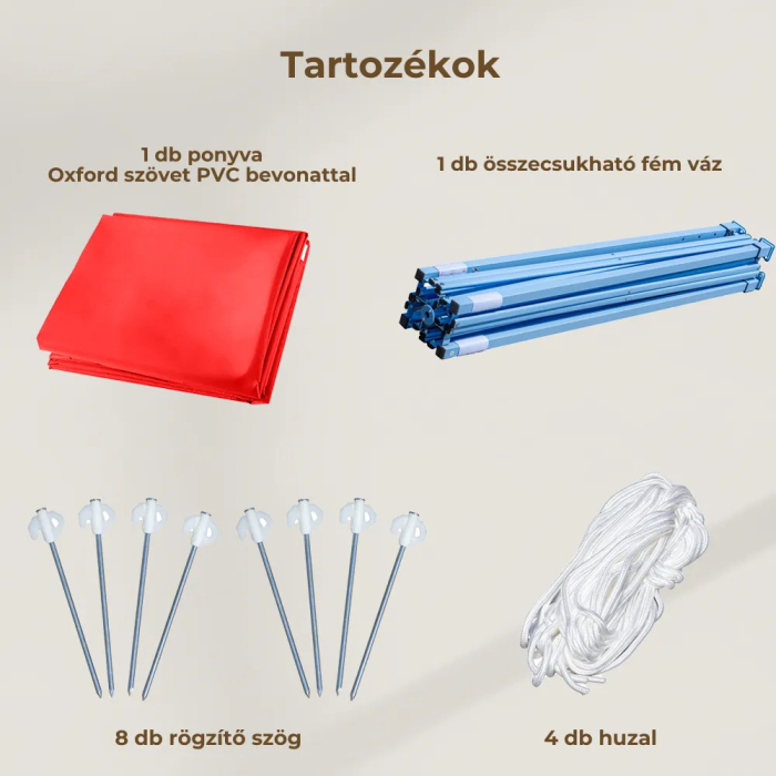 Leziter Foișor pliabil de grădină 3x4 m [5]