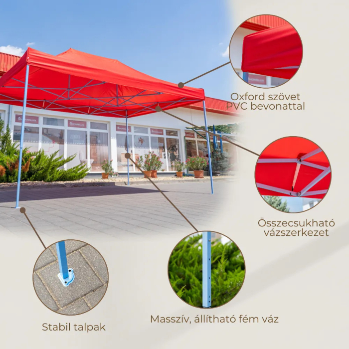 Leziter Foișor pliabil de grădină 3x6 m [4]