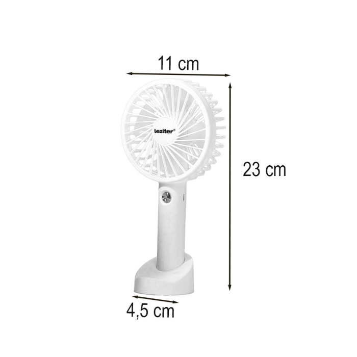 Leziter Galar ventilator usb portabil cu suport 4 W 1200 mAh [3]