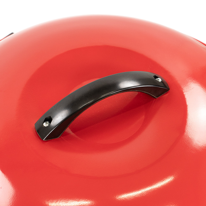 Leziter Grătar de grădină din lemn cu grătar cu bile pe roți [10]