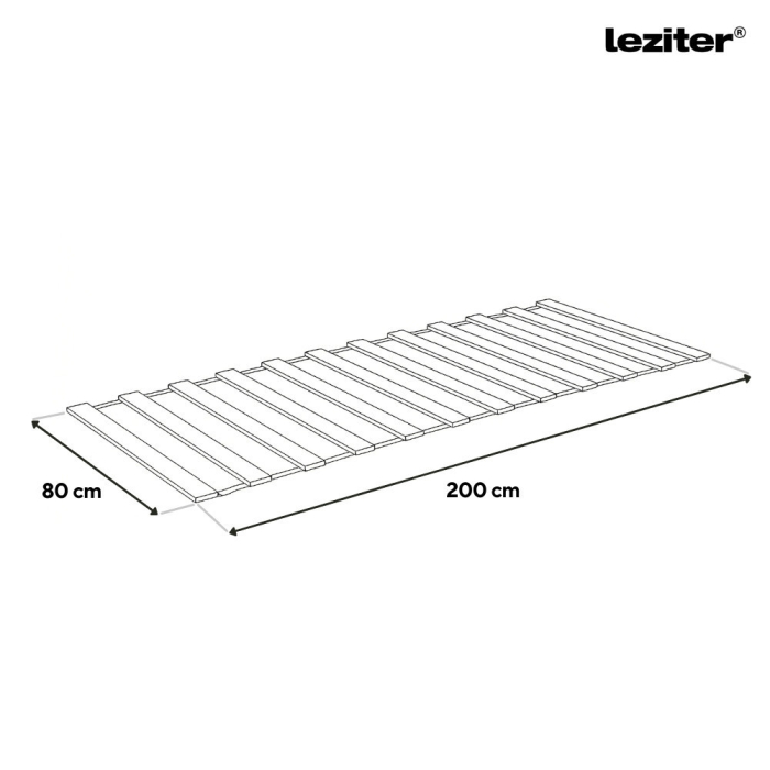 Leziter Grilă pat drept 80x200 cm [3]