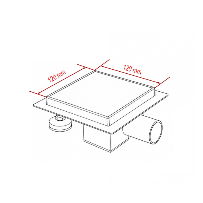Leziter Gură de scurgere Velo pentru pardoseală 12x12 cm [3]