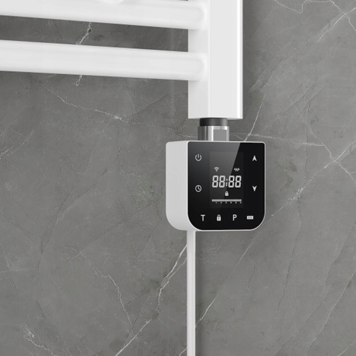 Leziter Încălzitor cu cartuș Wifi pentru uscător de prosoape cu termostat digital 800W alb [2]