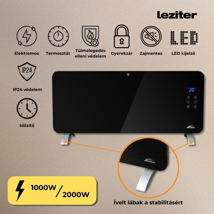 Leziter Încălzitor electric Hekla 1000W/2000W [5]