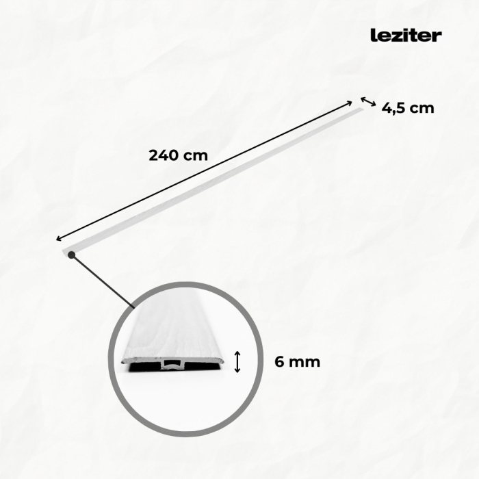 Leziter Înlocuitor de pardoseală din vinil SPC stejar Monte Carlo 2400x45x6 mm [3]