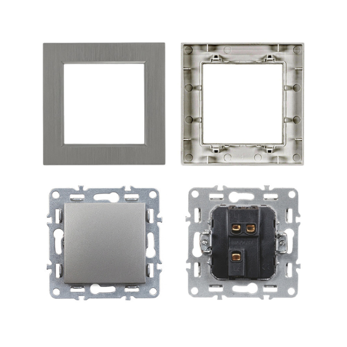 Leziter Întrerupător basculant Nova 106 cu cadru gri [5]