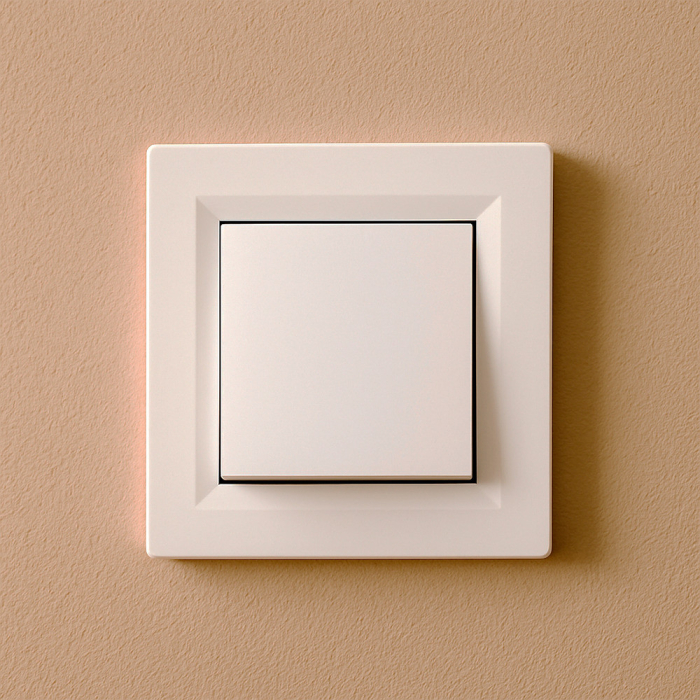 Leziter Întrerupător unipolar cu un singur circuit Nova 101 cu cadru alb [2]